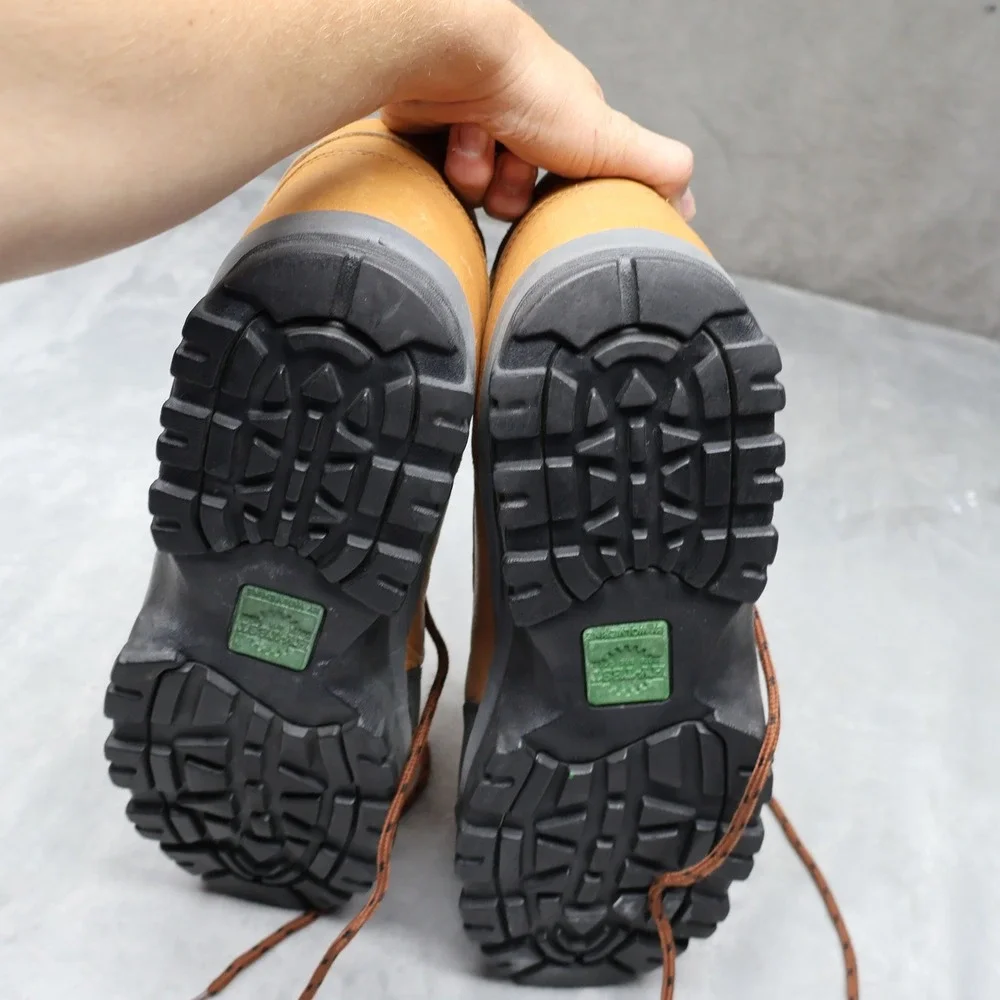 Hytest Mens 15 Wide Hiking Boots Brown Leather Rugged Steel‎ Toe Hiker Wide Work